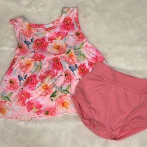 Floral Pink Kids Matching Set